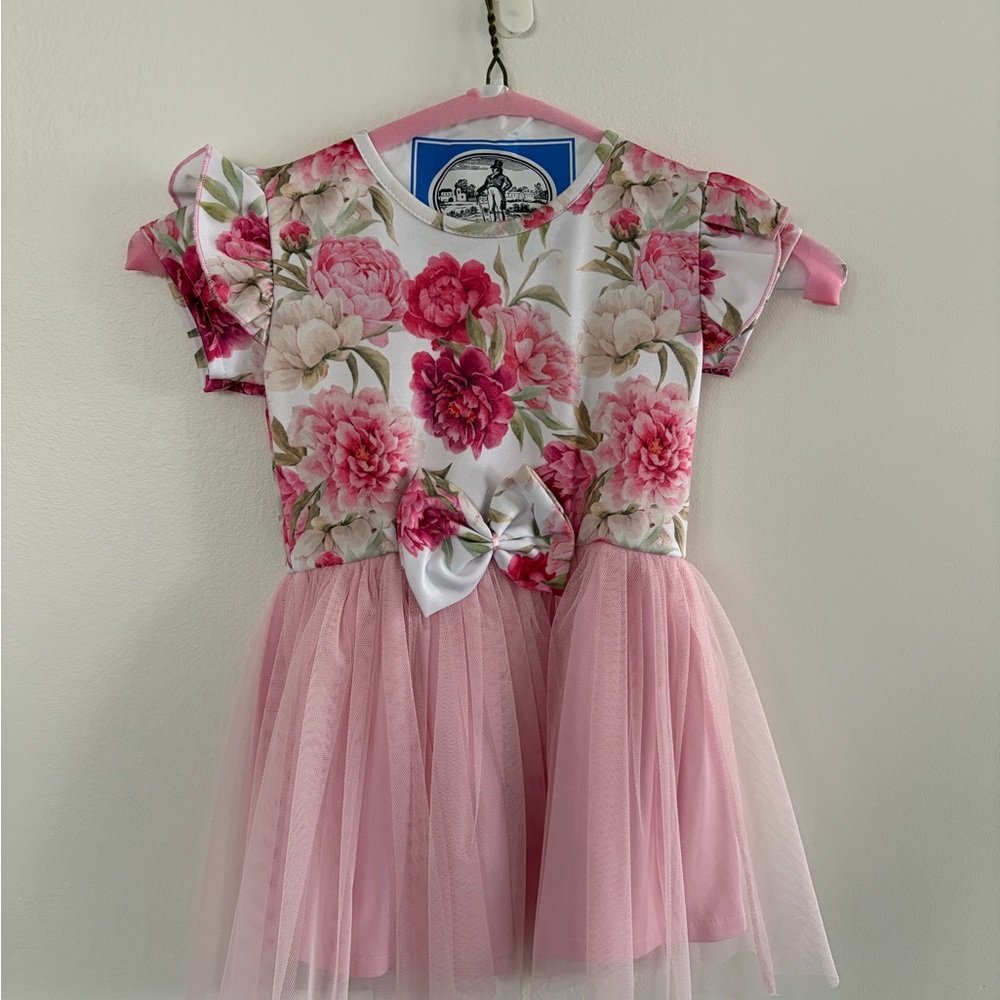 Floral Pink Kids Dress